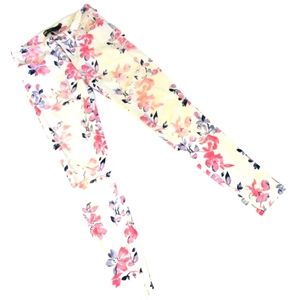 Womens Levi Floral Stretch Jean Legging 5 Pockets Zip-up Logo Patch Size 6/28